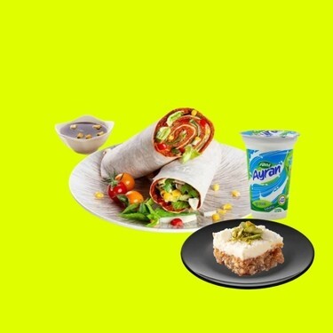 Dürüm+Ayran+Tatlı