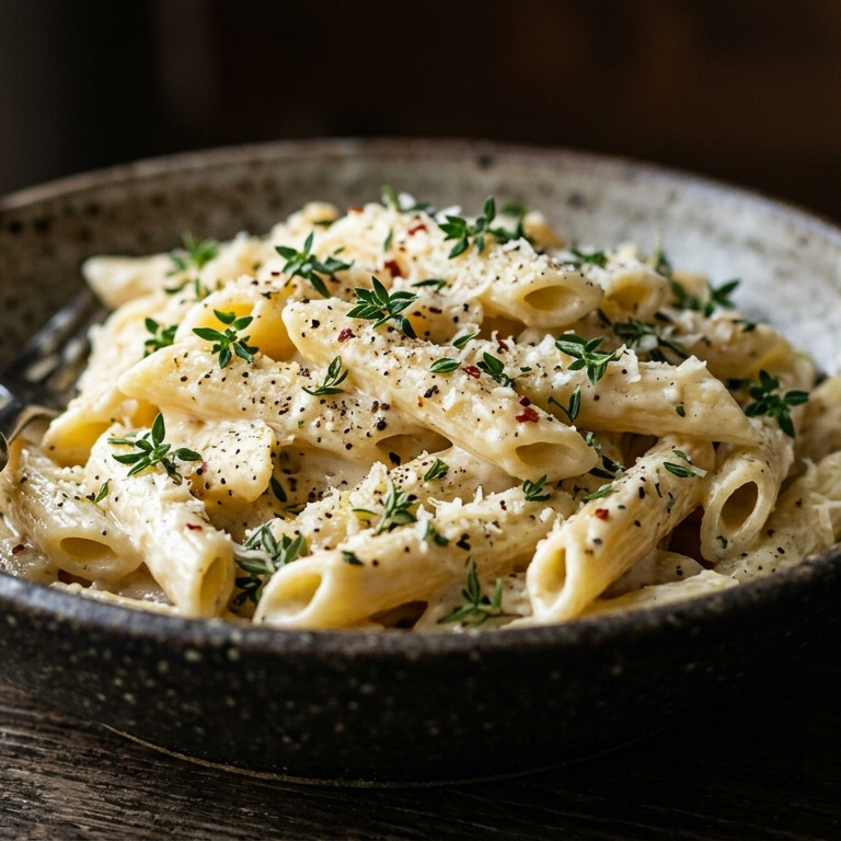 Kremalı Dağ Kekikli Penne
