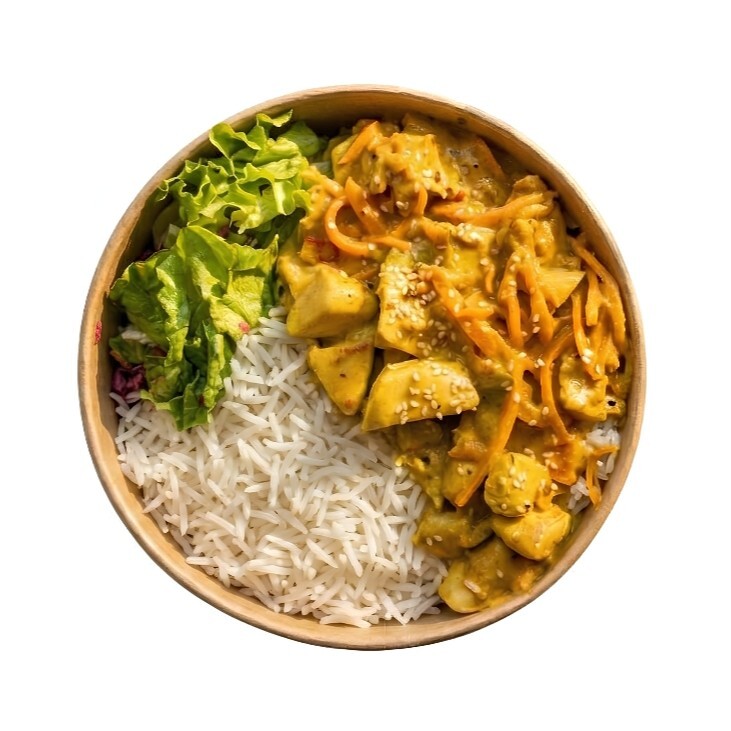 Köri Tavuklu Bowl