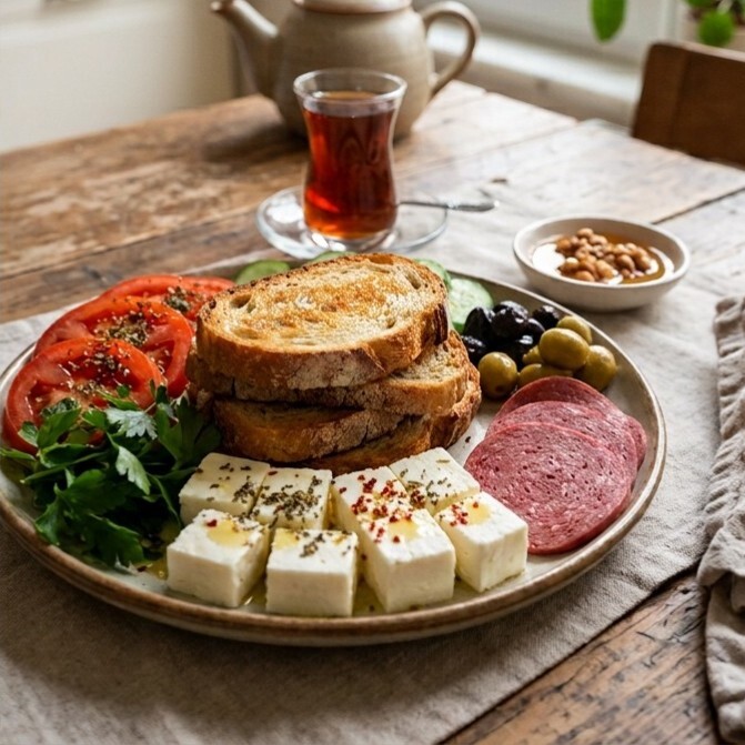 Aperatif Kahvaltı Tabağı
