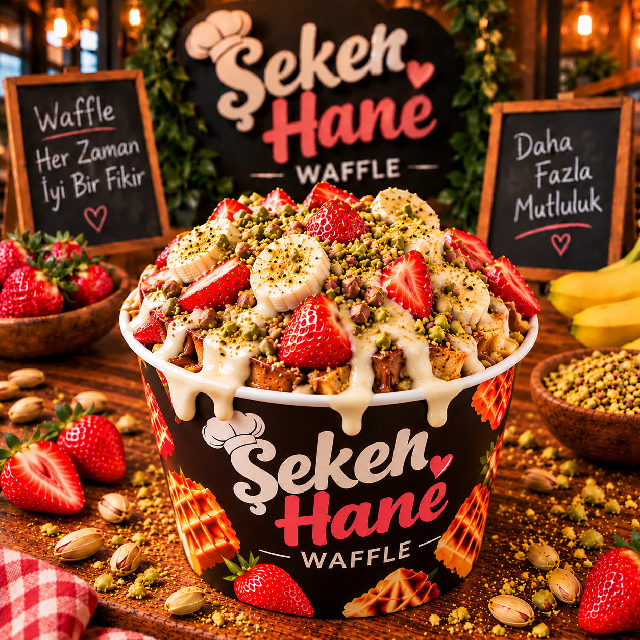 Kova Waffle Beyaz Düş