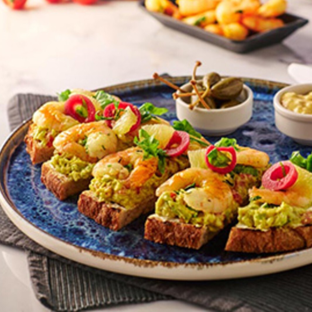 Avokado Karides Tartine