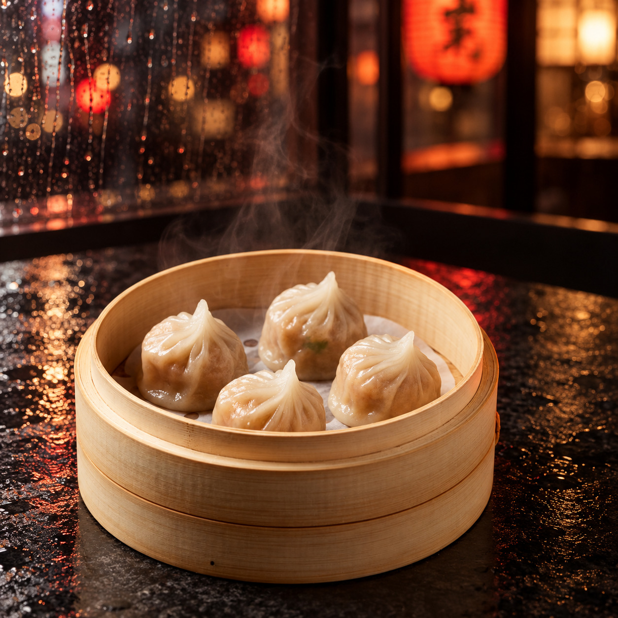 Buharda Çin Mantısı (5 Adet) - Steamed Dumplings (5 Pieces)