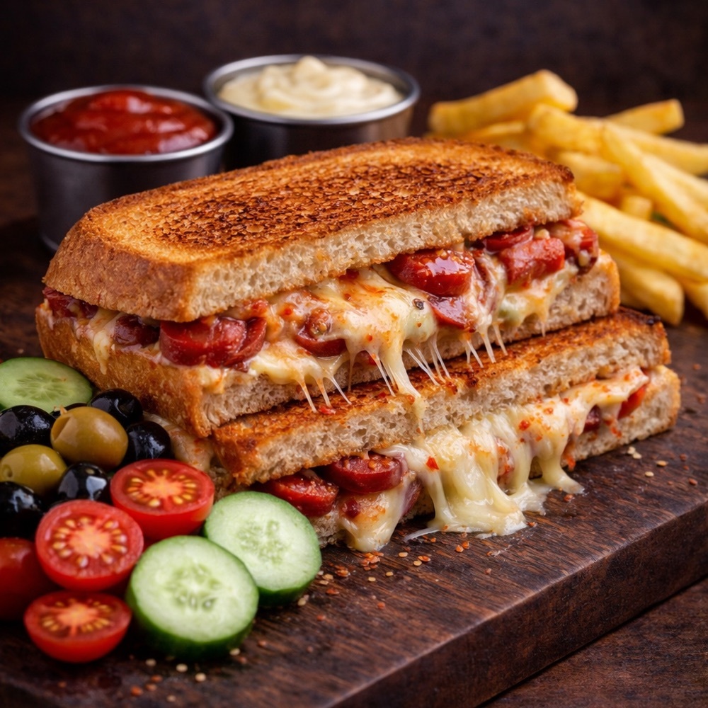 Özel Karışık Tam Somun Tost Menü
