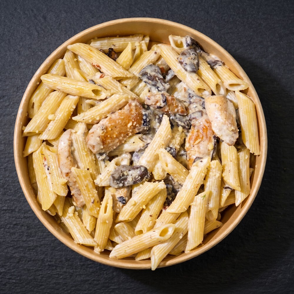 Kremalı Mantarlı Tavuklu Penne Makarna