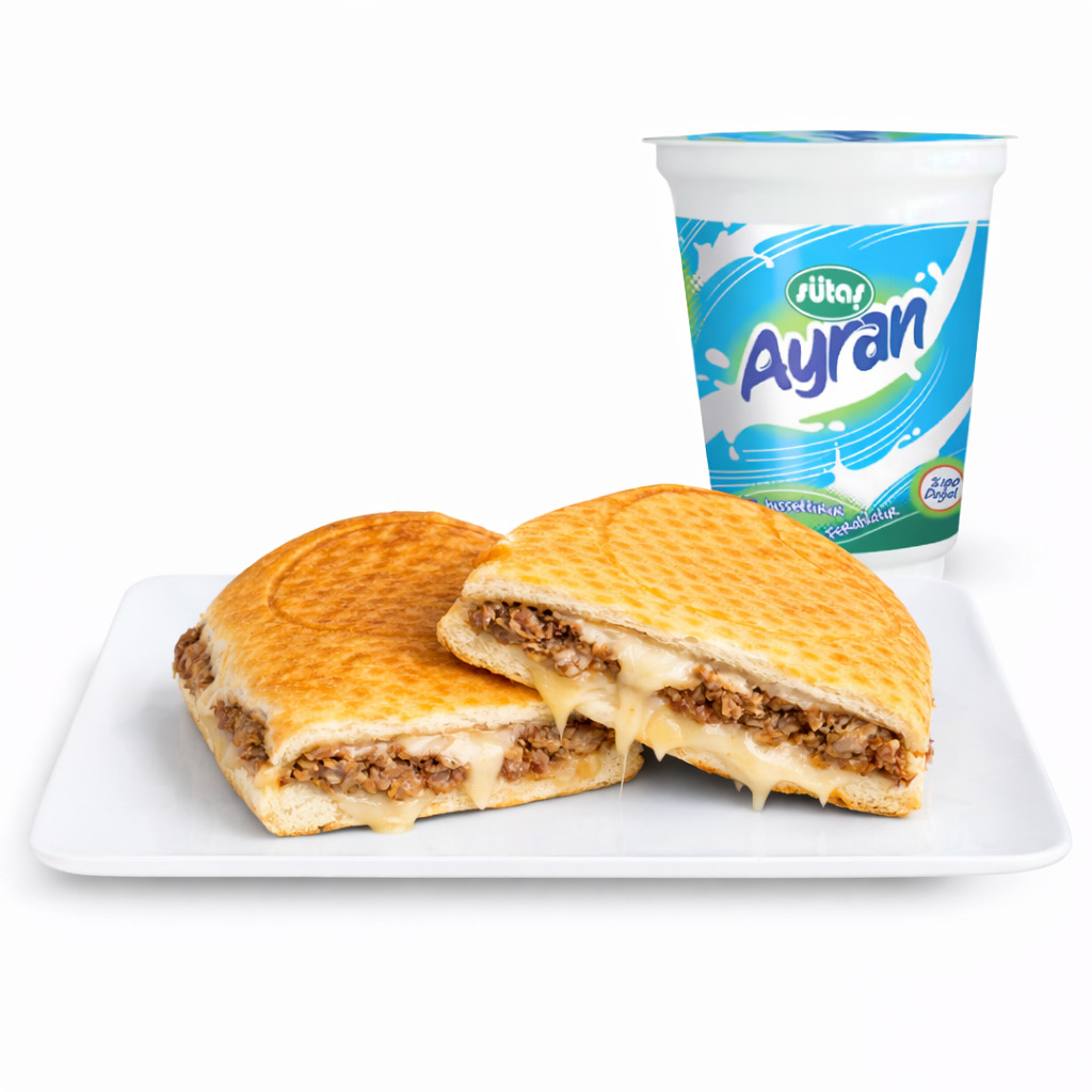 Kavurmalı Kaşarlı Tost Menü