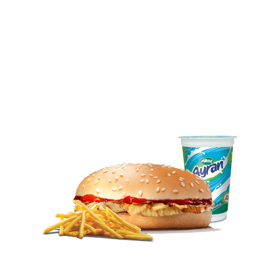Çocuk Tavuk Döner Burger Menü