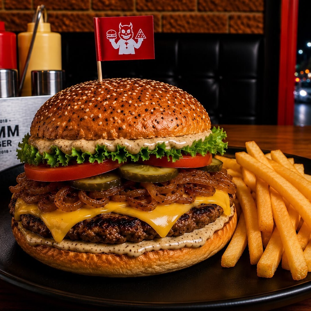 Siyah Altın Burger (Trüf Mantarlı)