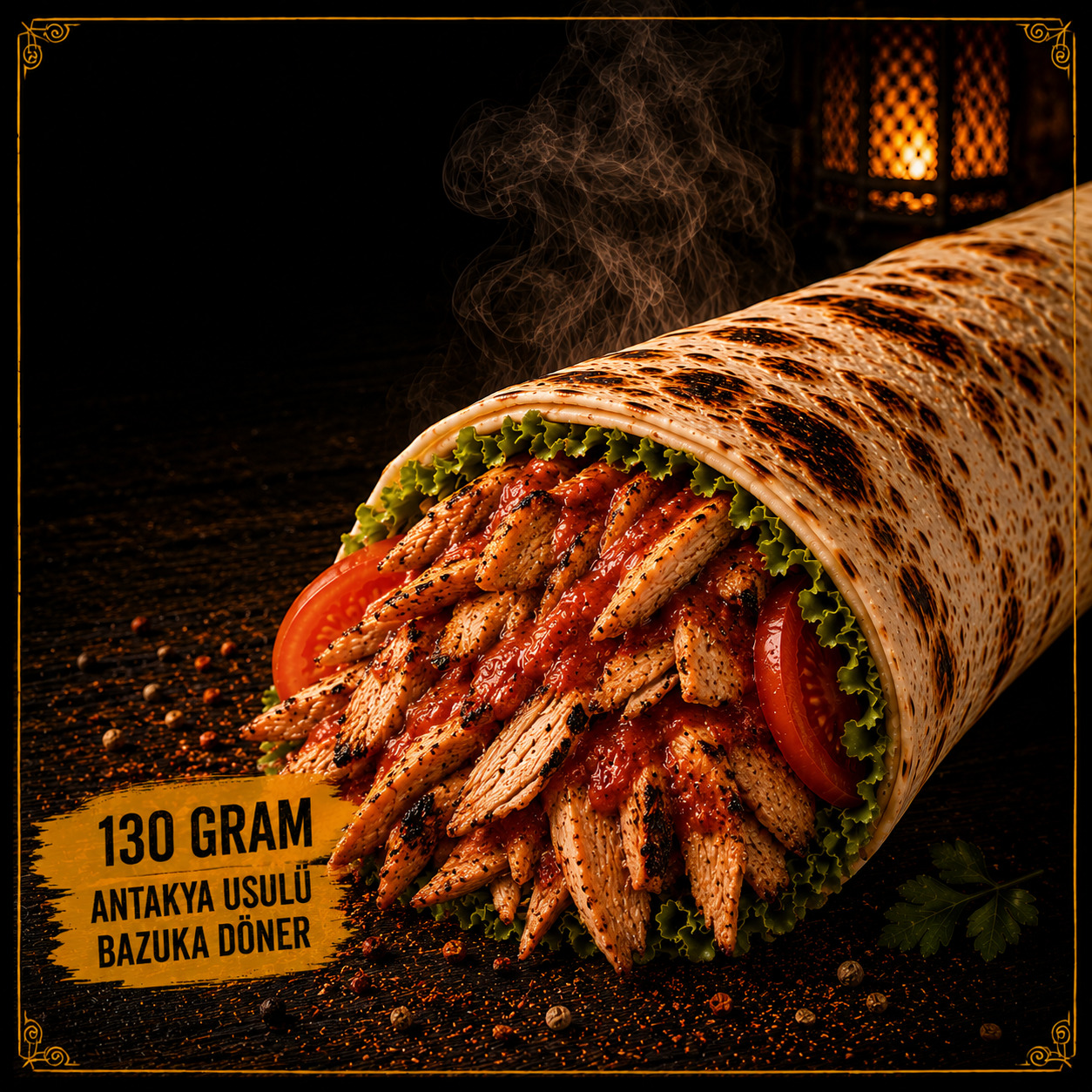 Bazuka Tavuk Döner Dürüm (130 gr.)
