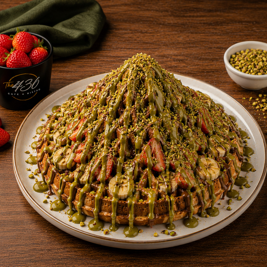 Fıstık Soslu Waffle (2 Kişilik)