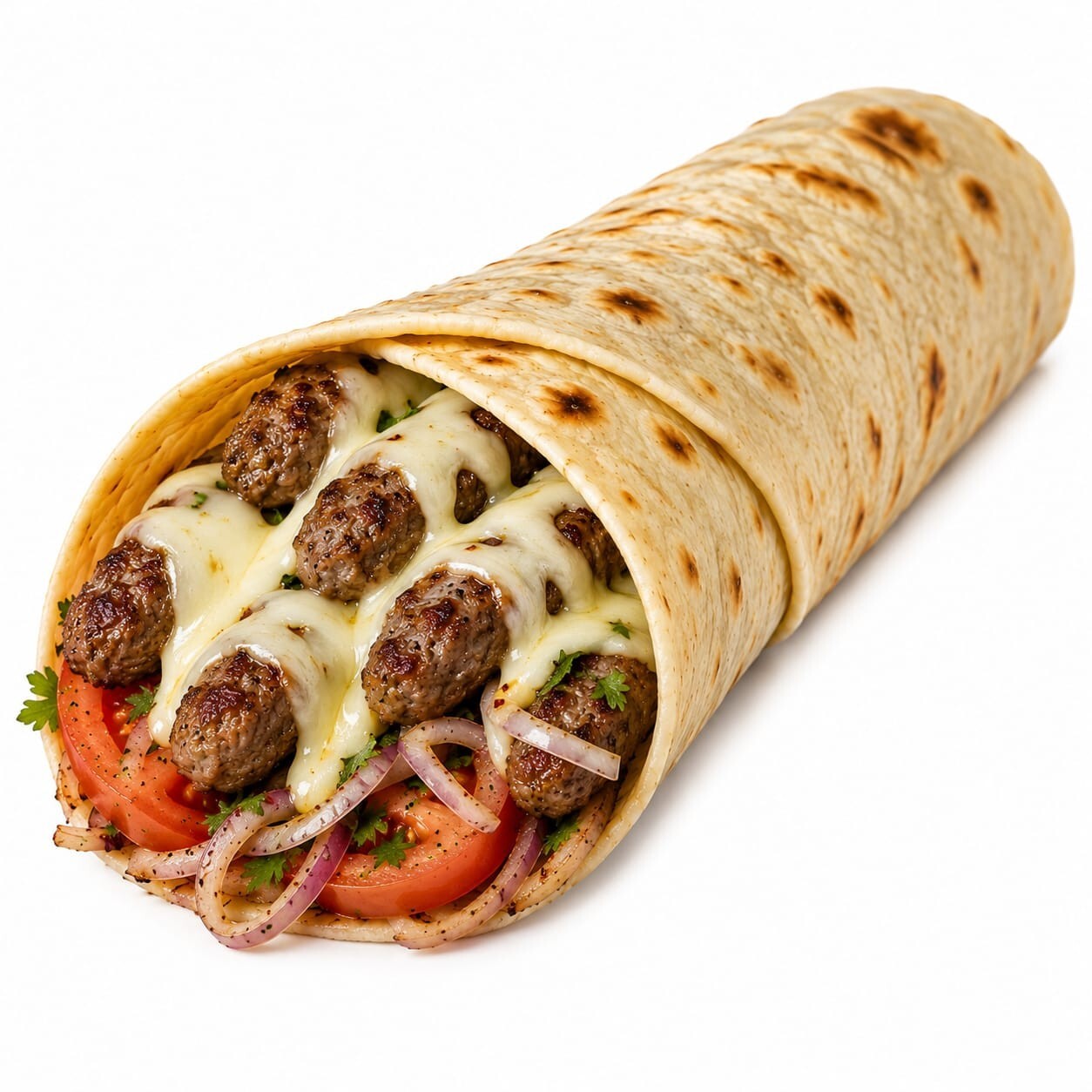 Köfteli Kaşarlı Dürüm
