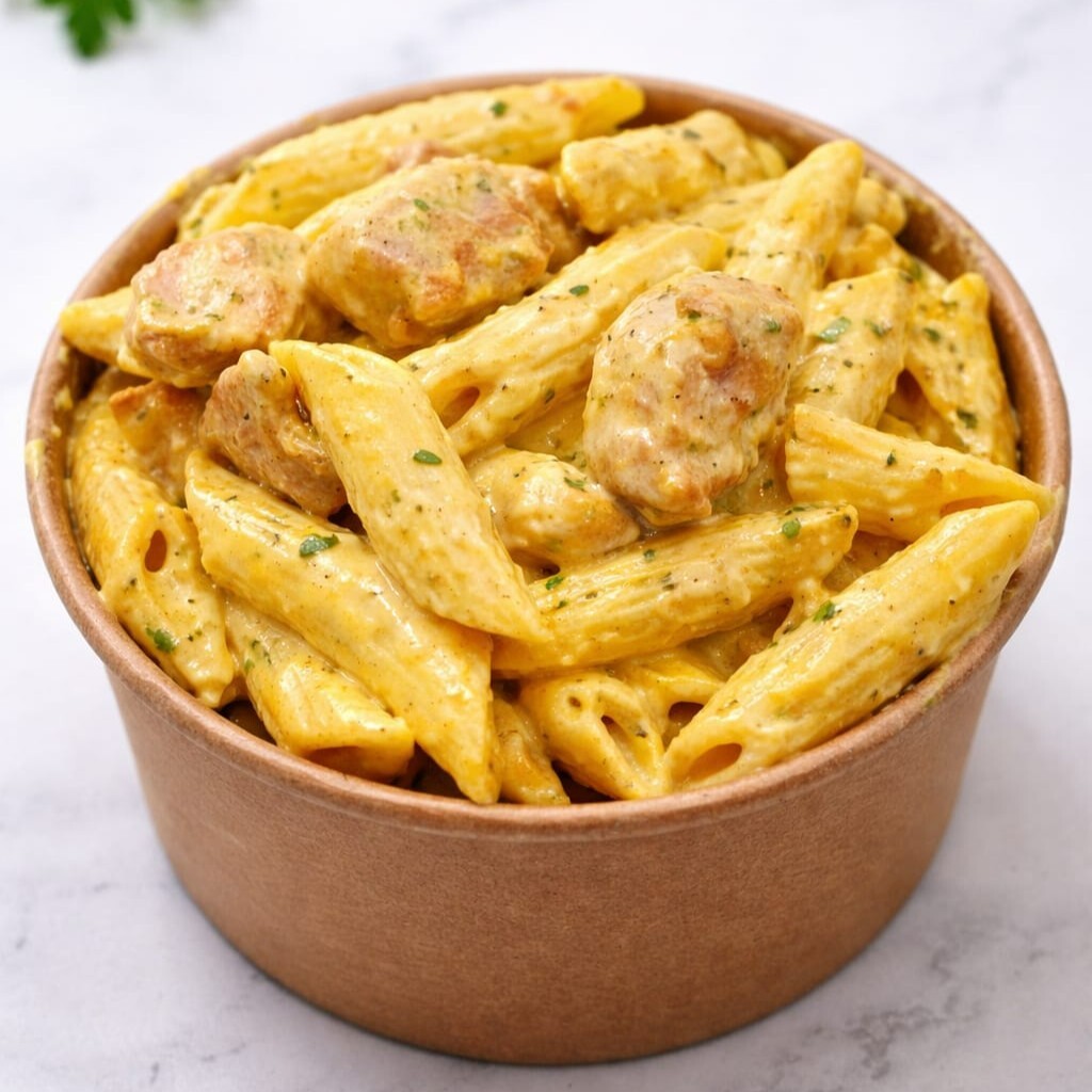 Kremalı Tavuklu penne
