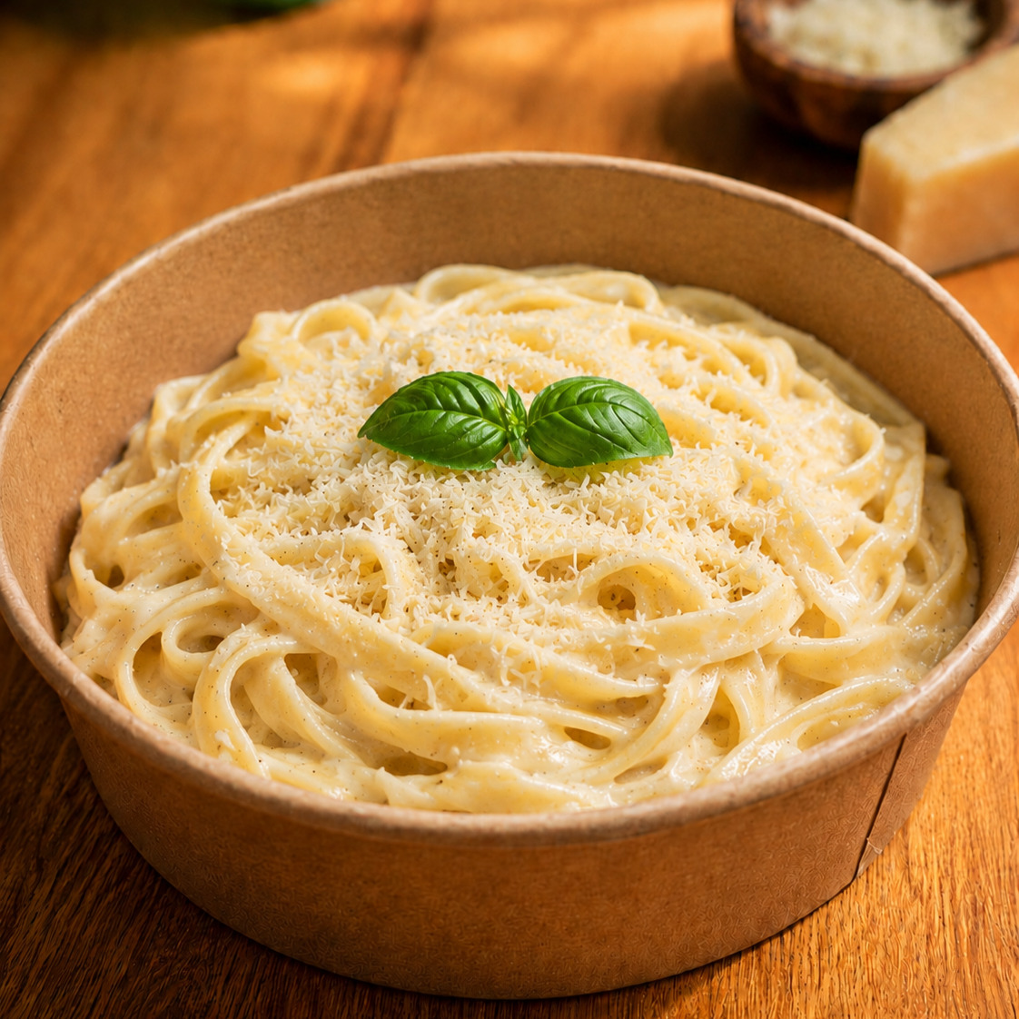 El Yapımı 3 Peynirli Kremalı Fettuccine (Büyük)