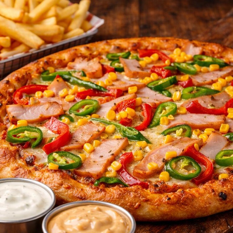 Hindi Fümeli Pizza (Orta Boy)