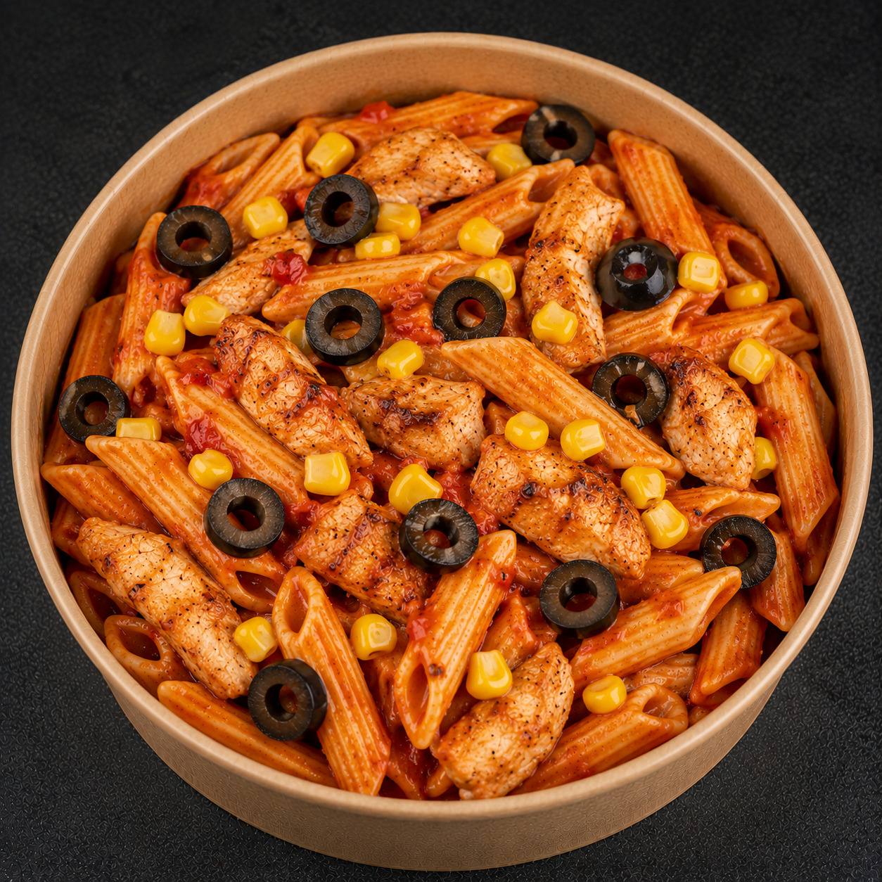 Tavuklu Akdeniz Usulü Penne