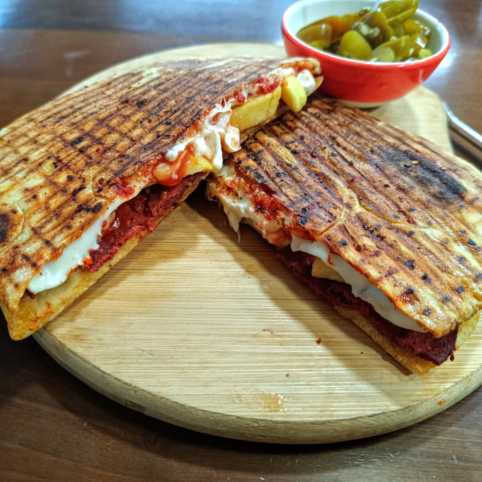 Bazlama Patatesli Karışık Tost