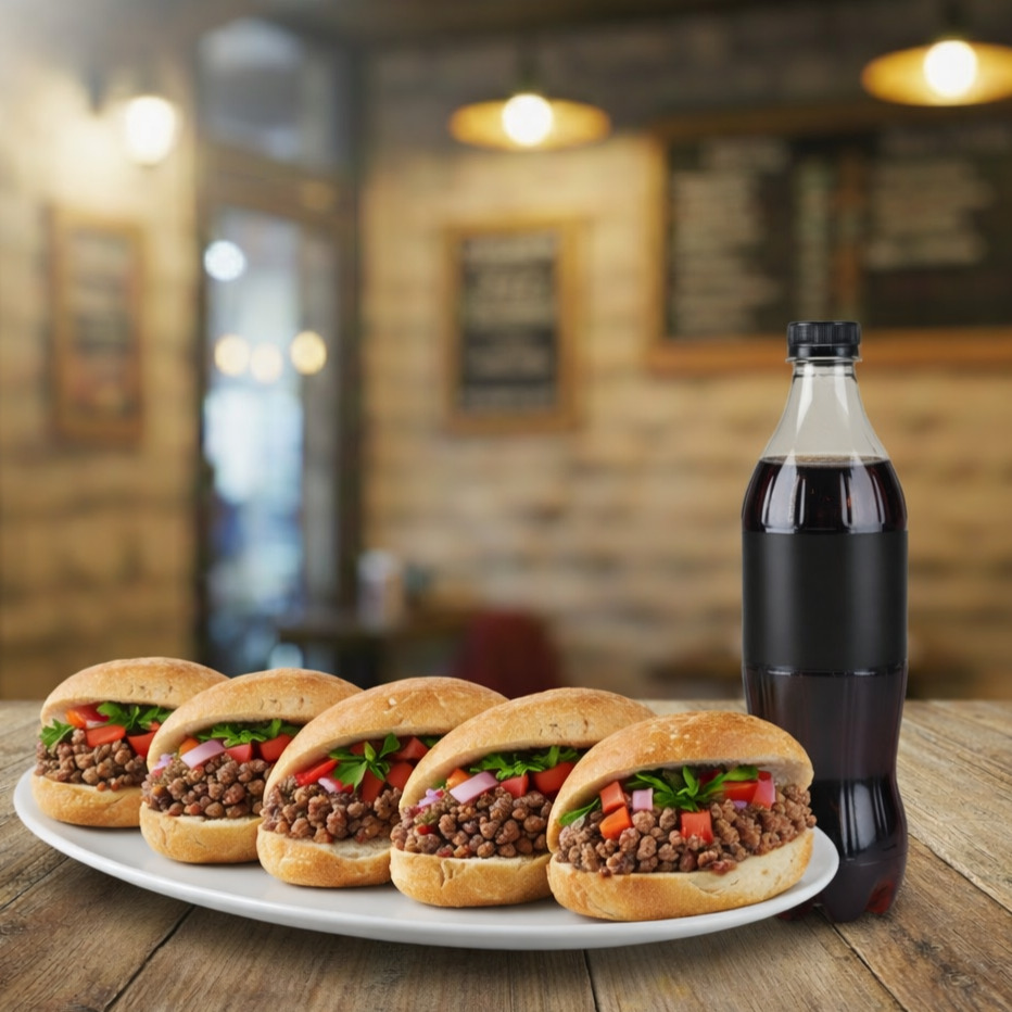 5'li Ekmek Arası Et Tantuni Menü
