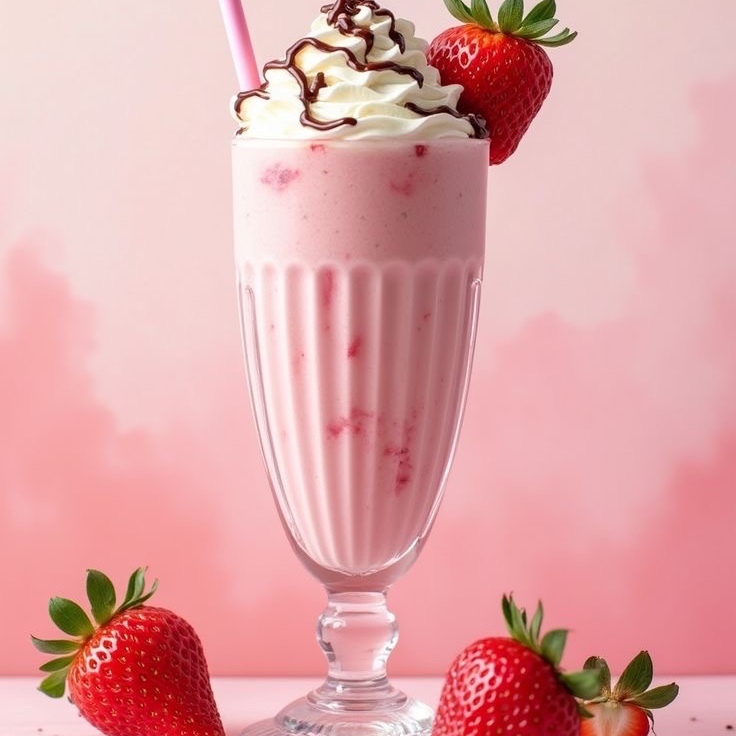 Çilekli Milkshake