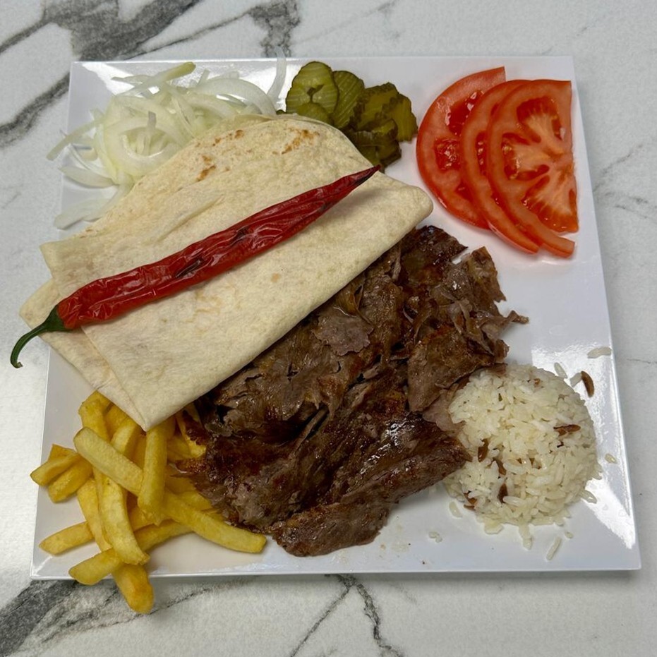 Pilav Üstü Yaprak Et Döner Servis ( 100 Gram )