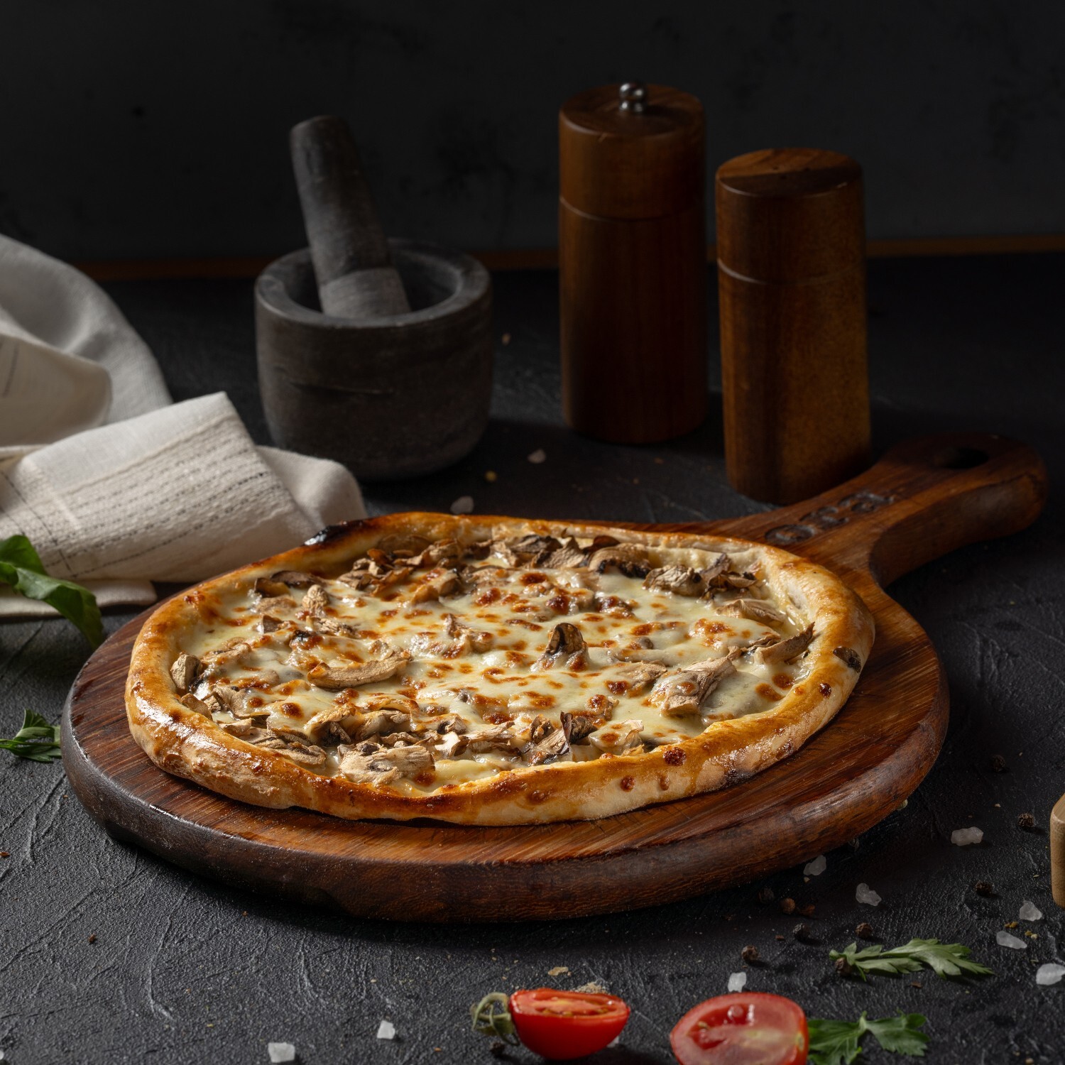 Mantarlı Kaşarlı Pide