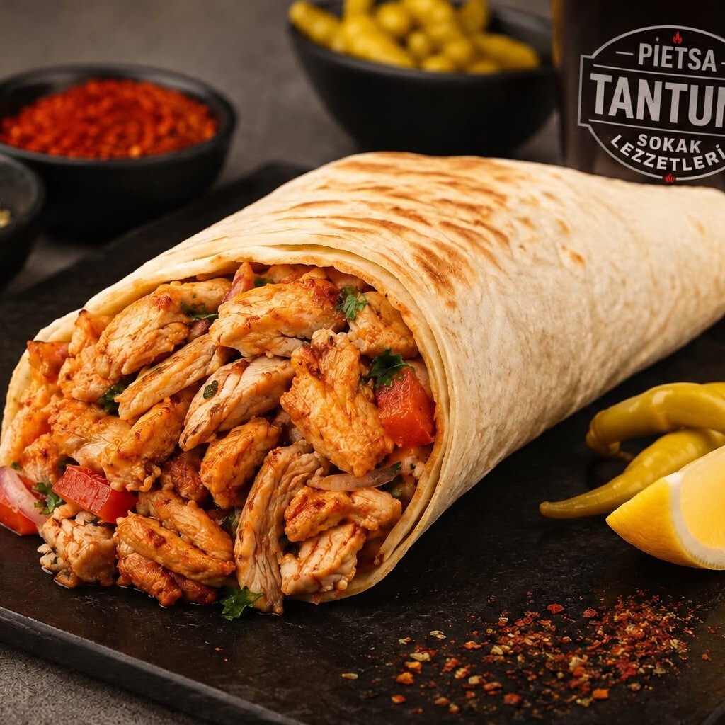 Tavuk Tantuni (Çift Lavaş Dürüm)