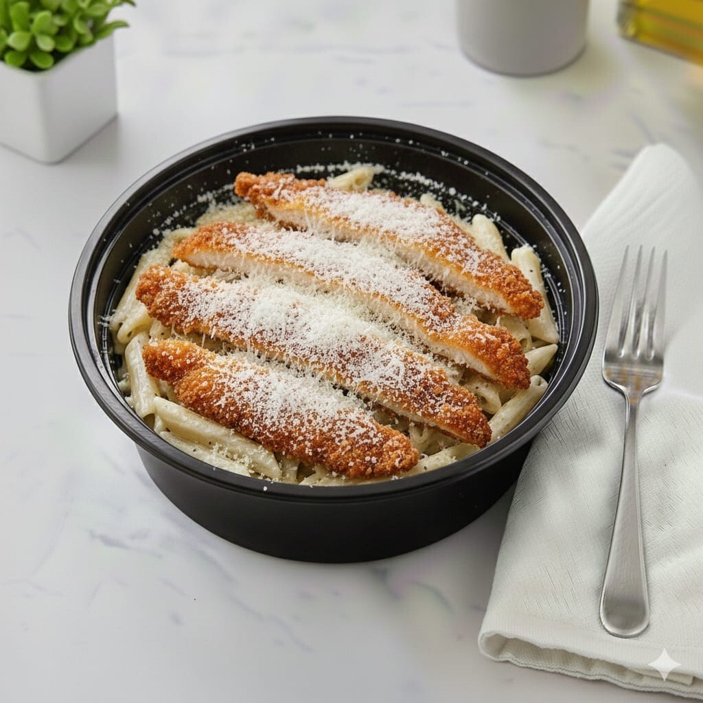 Schnitzel Makarna