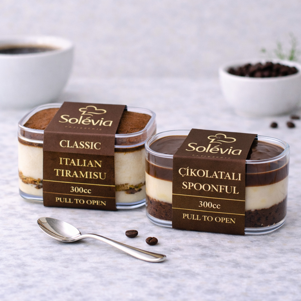 Süper 2'li Orijinal İtalyan Tarifi Tiramisu - Belçika çikolatalı Spoonful ( 300cc )