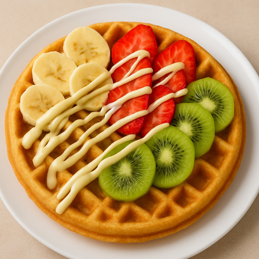 Beyaz Çikolatalı Waffle