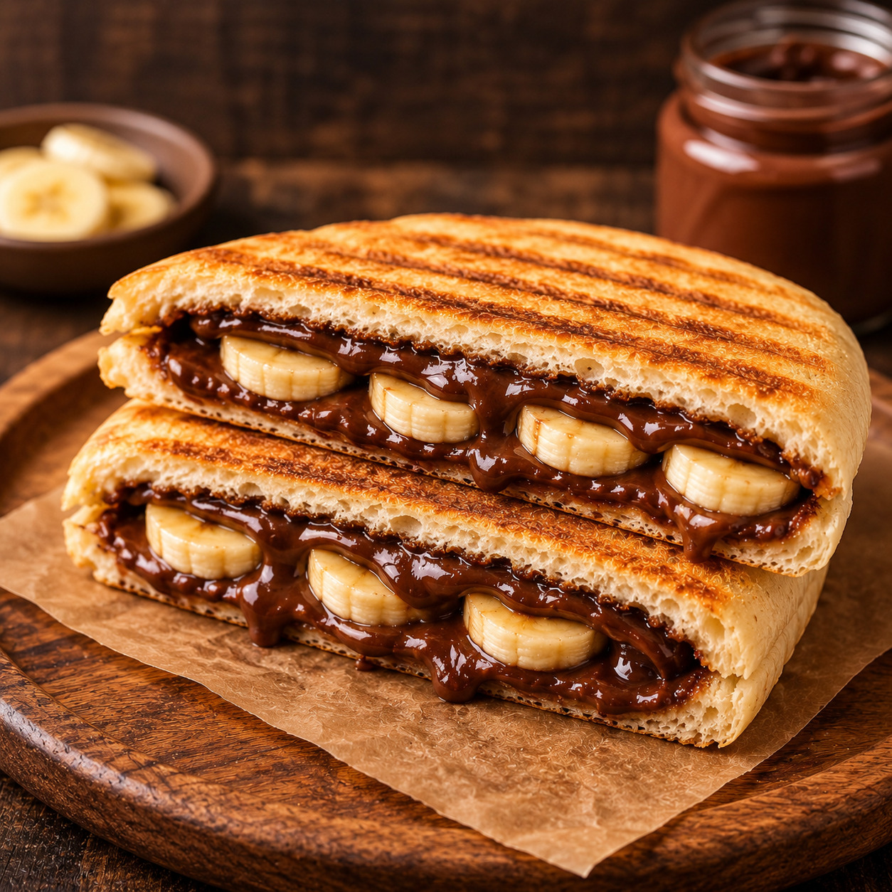 Nutellalı Muzlu Tost