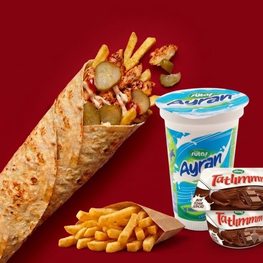 Tavuk Döner Dürüm Süper Large Ekonomik Menü