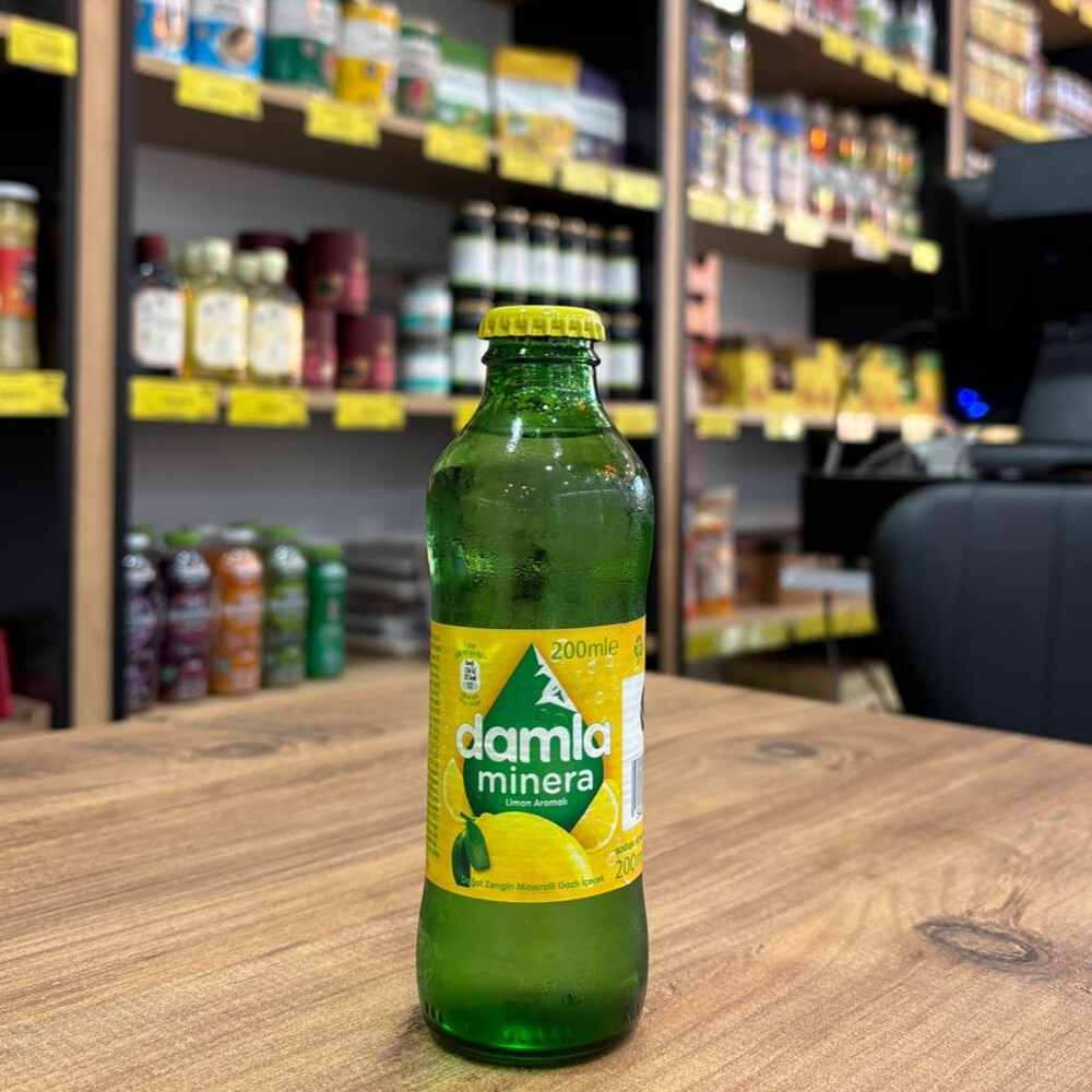 Damla Limon Aromalı Doğal Maden Suyu (200 ml)