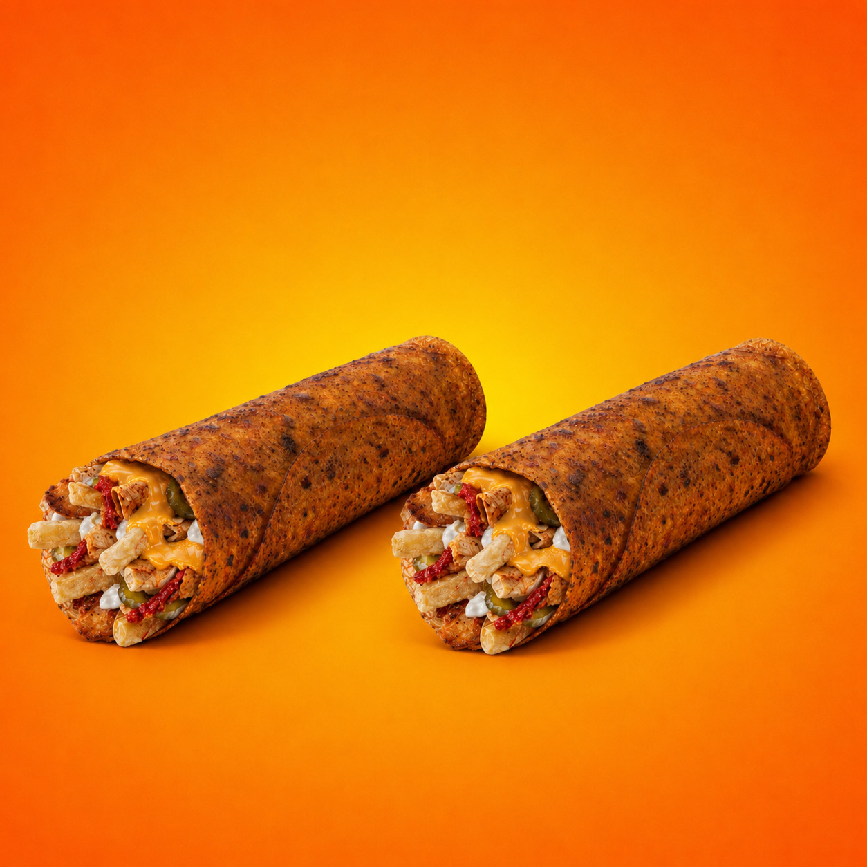 2'li Cheddar Tavuk Dürüm