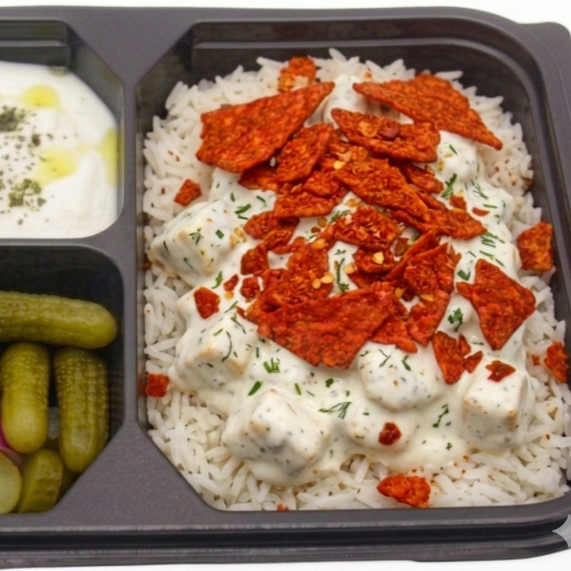 Ranch Soslu Tavuk Sote Pilav (Acı Soslu Doritoslu)