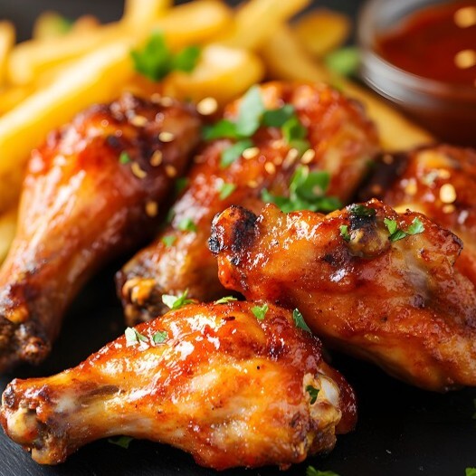 BBQ Wings Menü 6 Adet