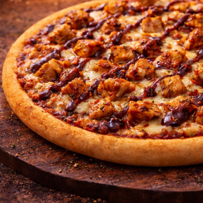 Tavuklu Barbekü Pizza (Büyük Boy)