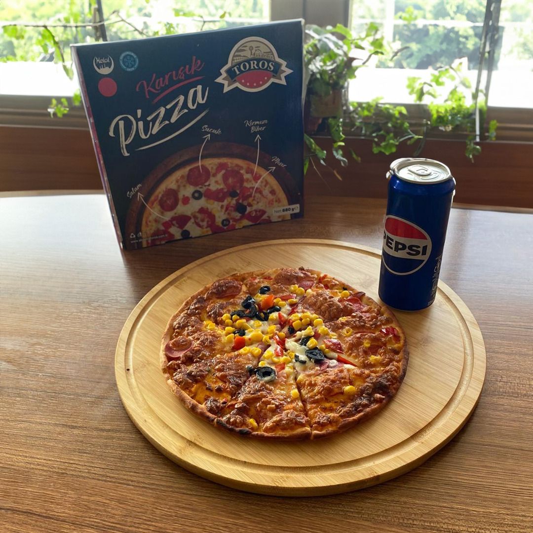 Orta Boy Toros Karışık Pizza + Kutu Pepsi