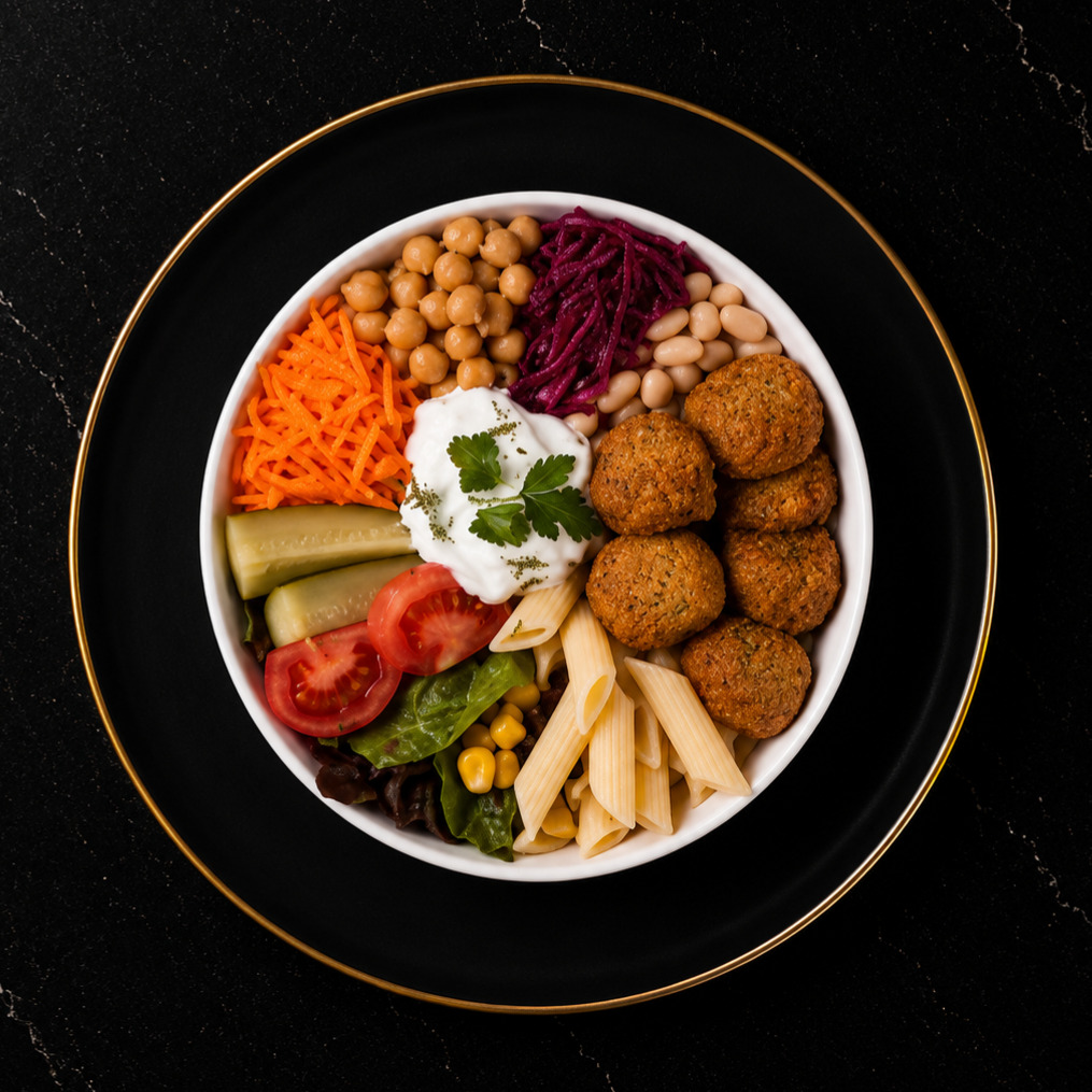 Falafel & Penne Bowl