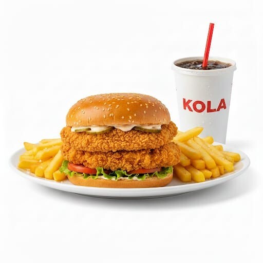 Double Tavuk Burger