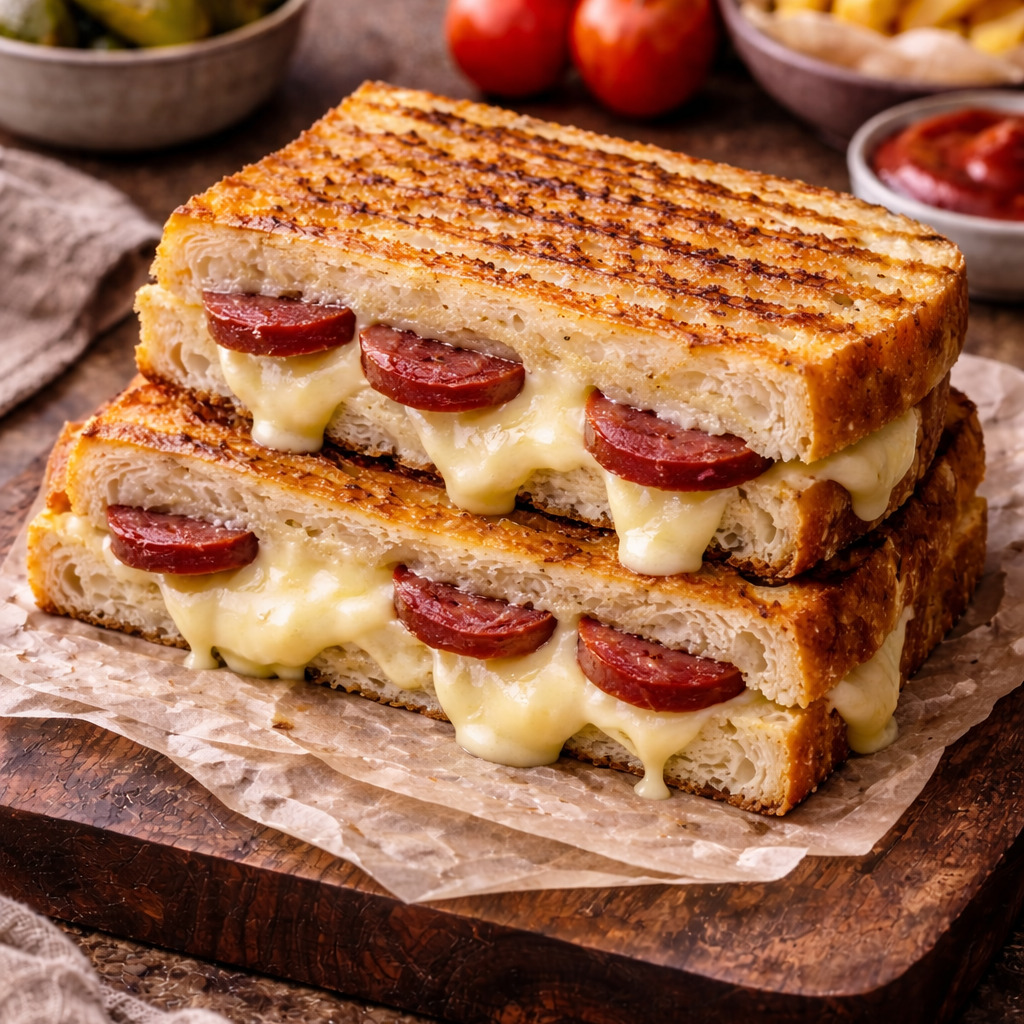 Sucuk Kaşar Tost