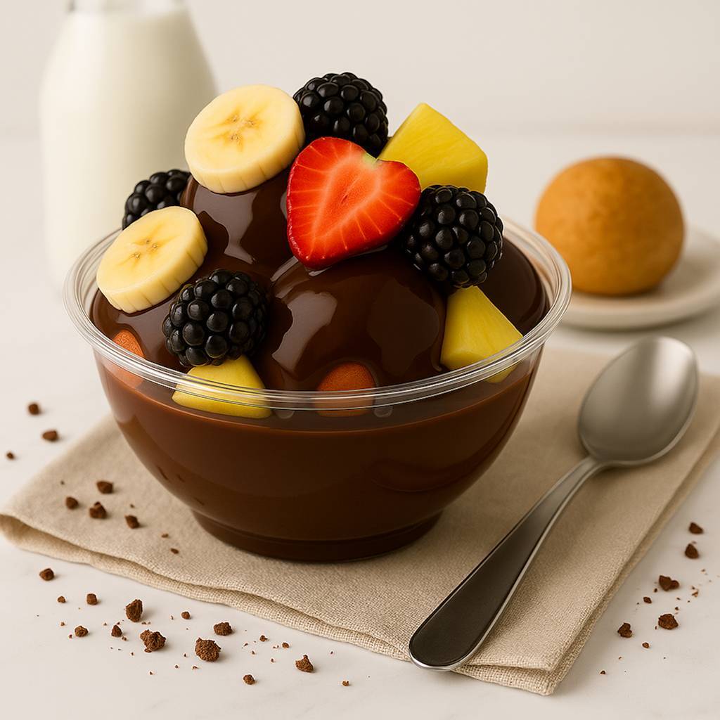Çilekli, Böğürtlenli Muzlu Nutella’lı Profiterol (350 gr)