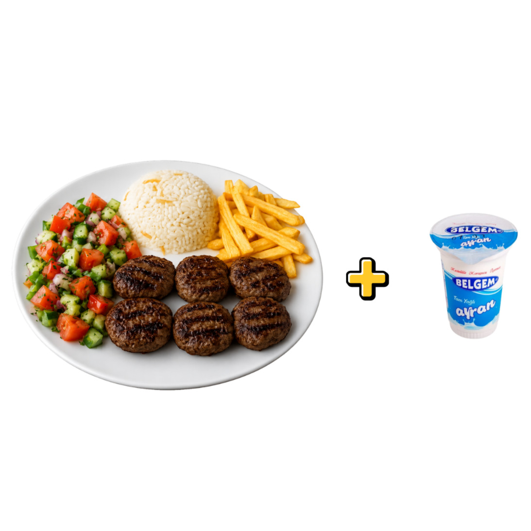 Izgara Köfte + Ayran Menü