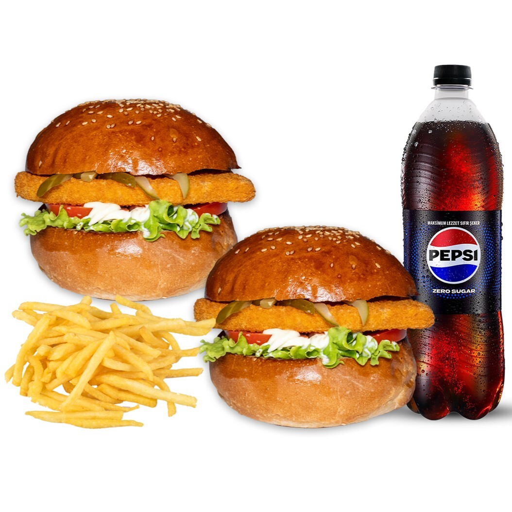 2'li İso Tavuk Burger Menü