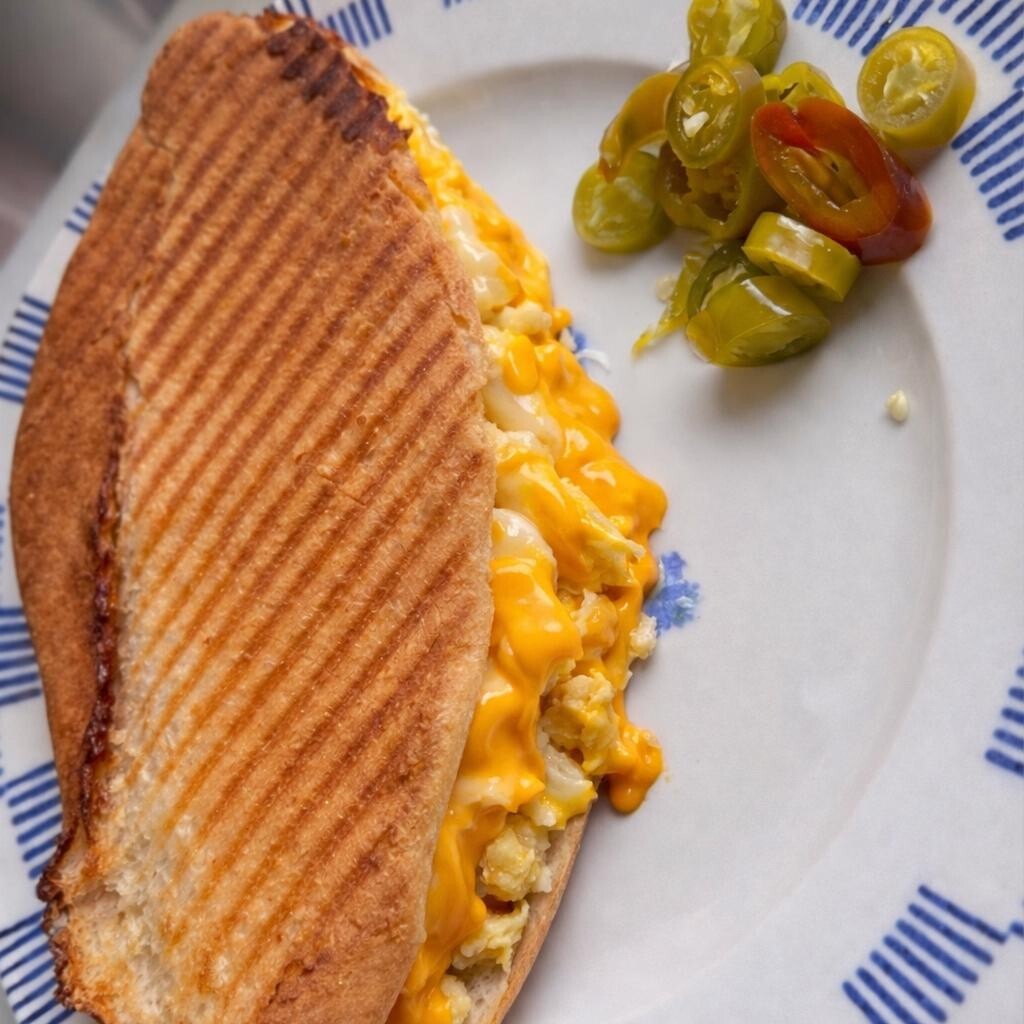 Cheddarlı Yumurtalı Tost