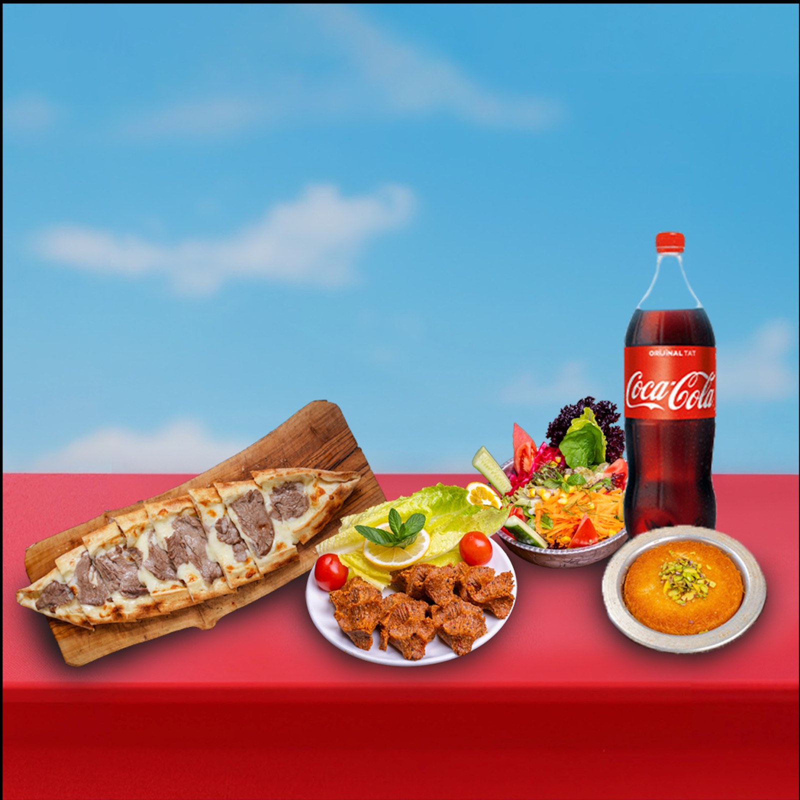 2'li Etli Pide Menü