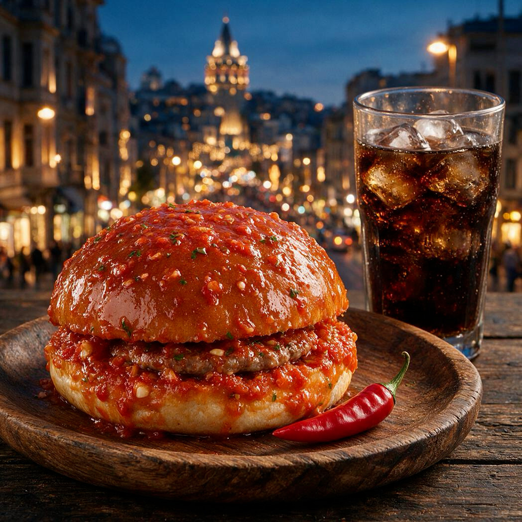 Acılı Islak Burger