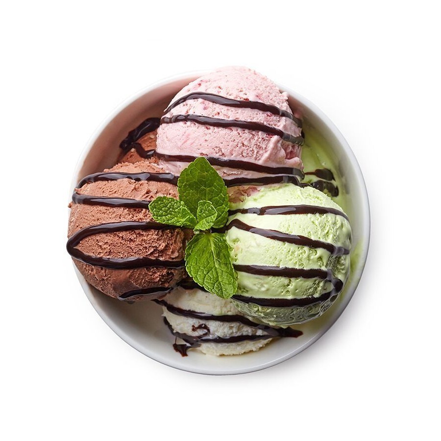 Karamelli & Vanilyalı & Kakaolu Dondurma (1 kg)