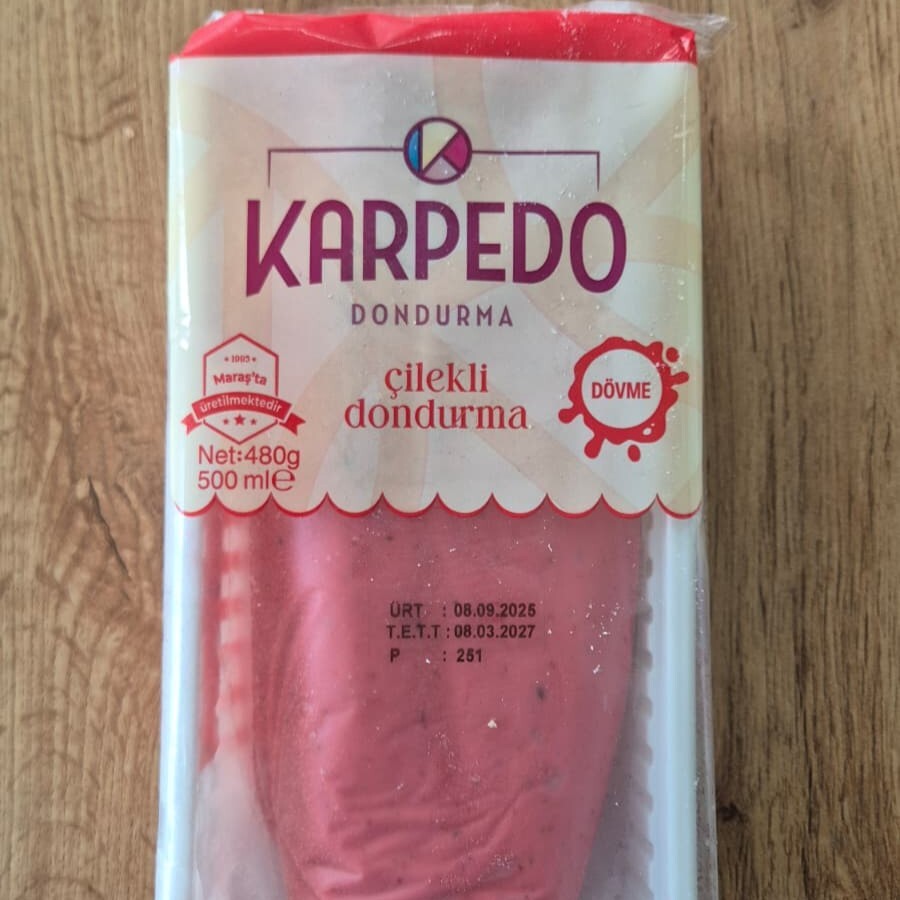 Çilekli Dövme Dondurma (500 Cc)
