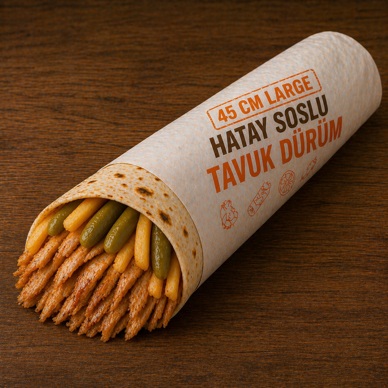 Hatay Soslu Tavuk Large Dürüm