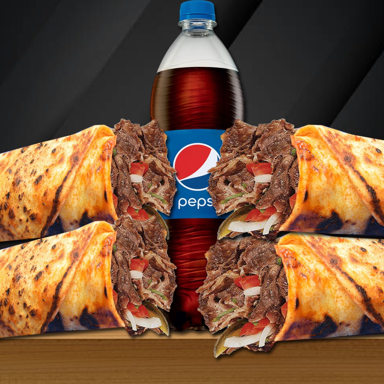 4'lü Et Döner Dürüm Menü