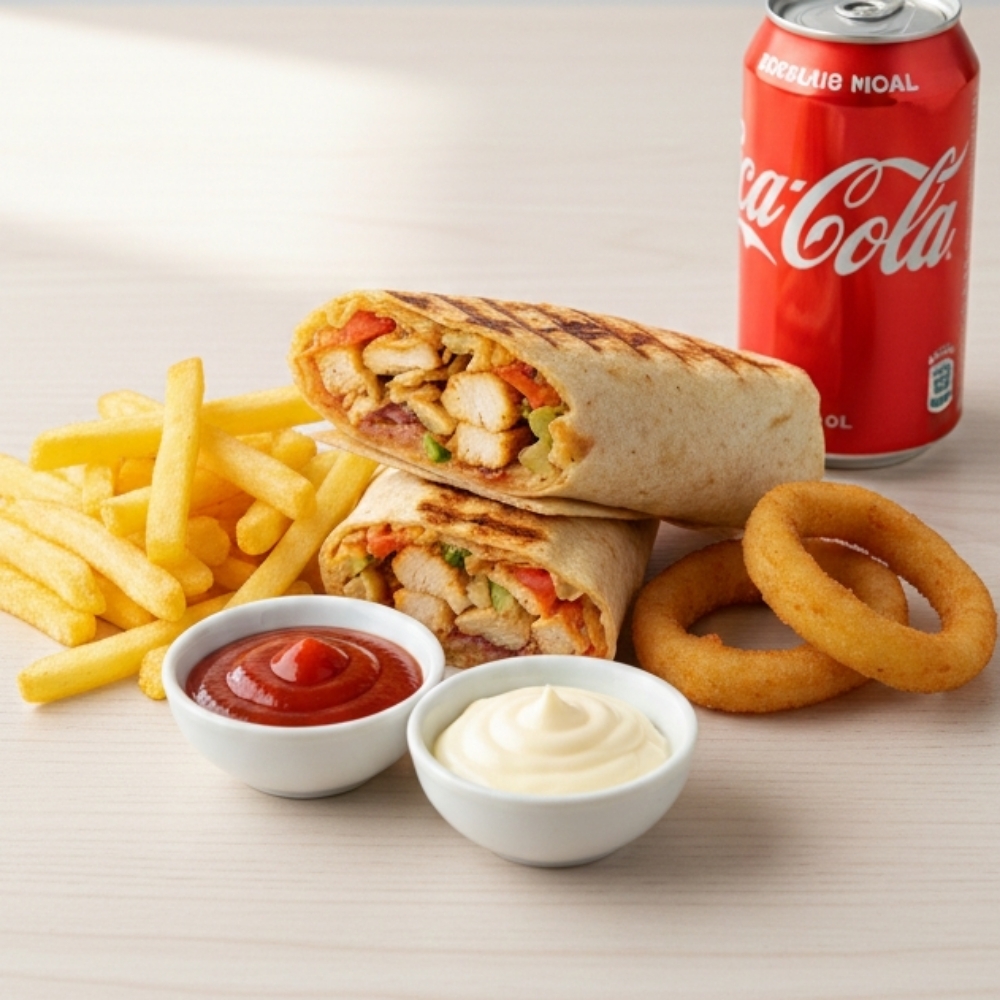 Tavuk wrap Menü